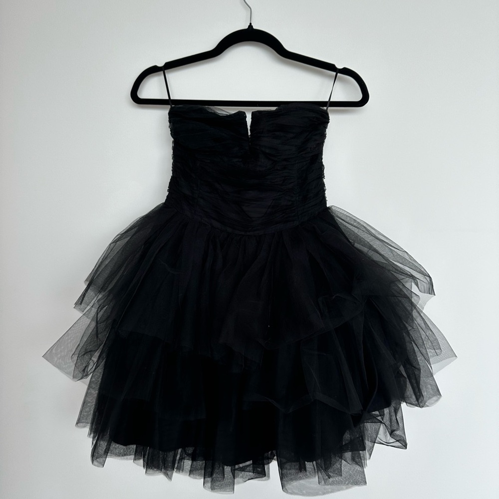 Elegant Black Tulle Dress H&M